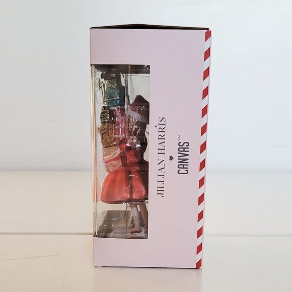 Jillian Harris X CANVAS Girl with Christmas Presetns Glass Ornament NEW - Picture 5 of 12